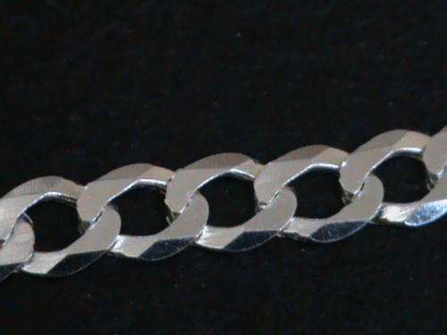 SOLID STERLING SILVER CHAIN.    60  CM LONG