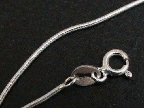 SOLID STERLING SILVER SNAKE CHAIN.... 50 CM LONG