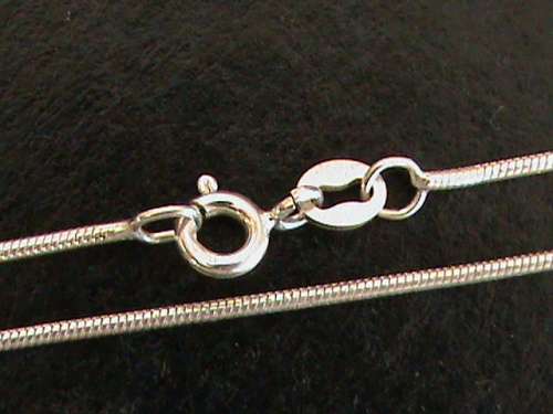 55 CM LONG SNAKE CHAIN IN SOLID STERLING SILVER