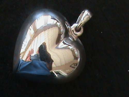 SOLID STERLING SILVER HEART PENDANT