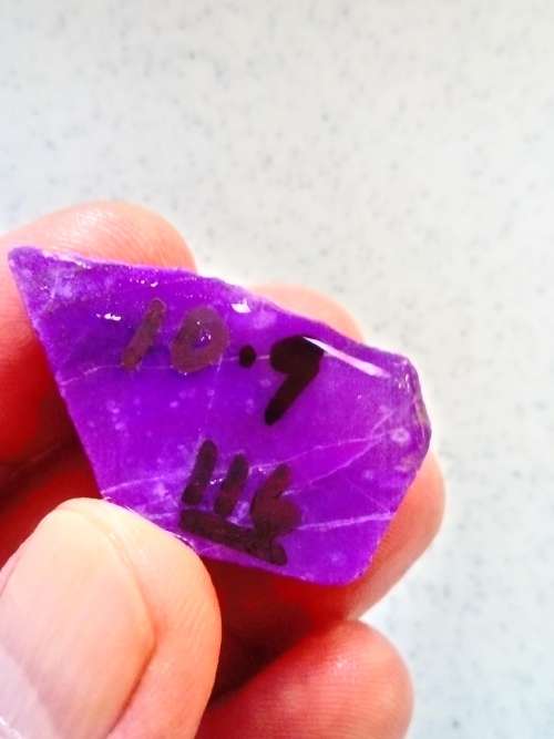 RARE SUGILITE.  PREFORMED ALREADY. .  GOOD PURPLE.