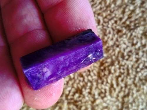 NICE PURPLE SUGILITE.  ALL EXCESS WASTE MATERIAL TRIMMED OFF.