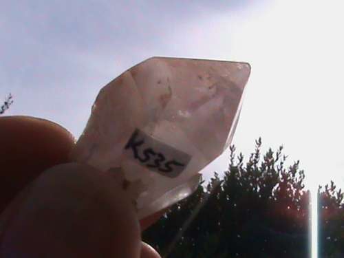 STAR INCLUDED QUARTZ CRYSTAL.  VERY RARE