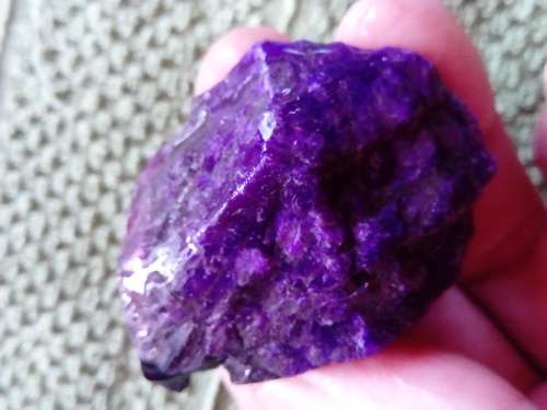 RARE SUGILITE ROUGH.  GOOD GRADE CABOCHON CUTTING MATERIAL