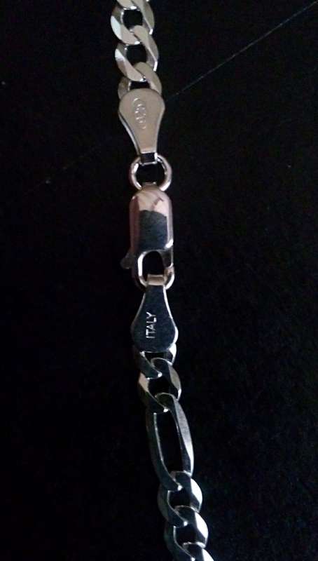 55 CM LONG SOLID STERLING SILVER CHAIN