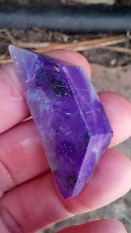 RARE SUGILITE.   SLICED AND PREFORMED, TO GET THE BEST MATERIAL OUT.