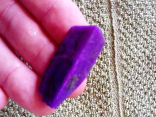 DARK GRAPE PURPLE SUGILITE.   TRIMMED AND PREFORMED