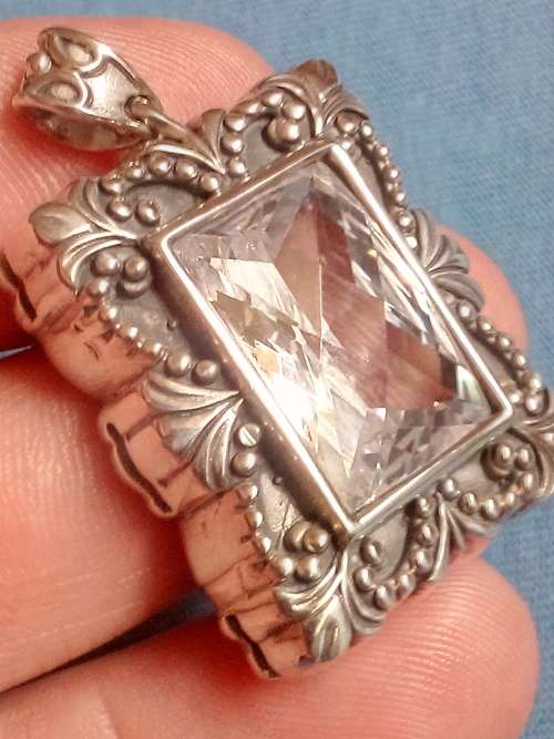 LARGE SOLID STERLING SILVER PENDANT