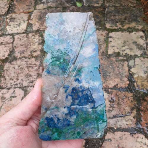 LARGE CHRYSOCOLLA GEMSTONE ROUGH.  PERFECT FOR CUTTING A GRADE CABOCHONS.  548 GRAMS