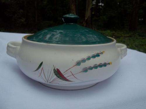 DENBY GREENWHEAT STONEWARE CASSEROLE DISH