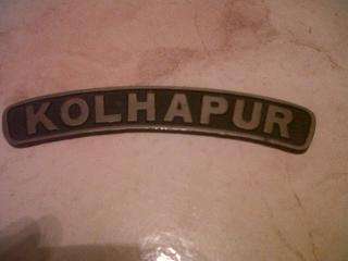 KOLPUR NAME PLATE 115MM X 25MM