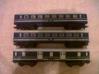 LIMA SAR SAS JUNIOR BLUE TRAIN COACHES HO SCALE