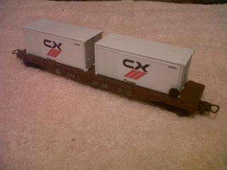 LIMA FLAT WAGON WITH CX SPOORNET CONTAINER  HO SCALE