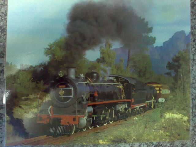 SAR SAS 19D STEAM LOCO LAMINATED POSTER