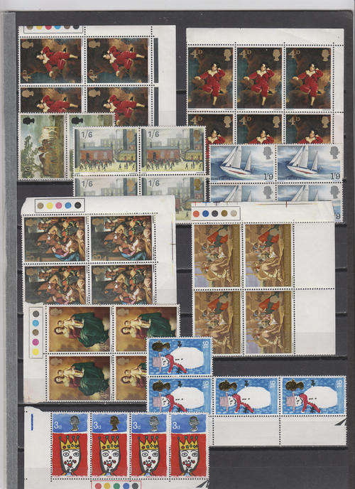 Great britain, leftovers MNH with sheetsides