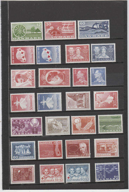 Denmark, selection MNH between 1959-'64
