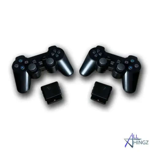 2 x Playstation 2 Wireless Controllers