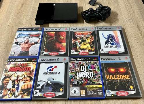**BULK LOT PLAYSTATION 2 CONSOLE & GAMES**