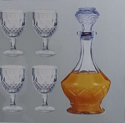 Brand New Crystal 7 Piece Liquor Decanter Set - LOCAL STOCK