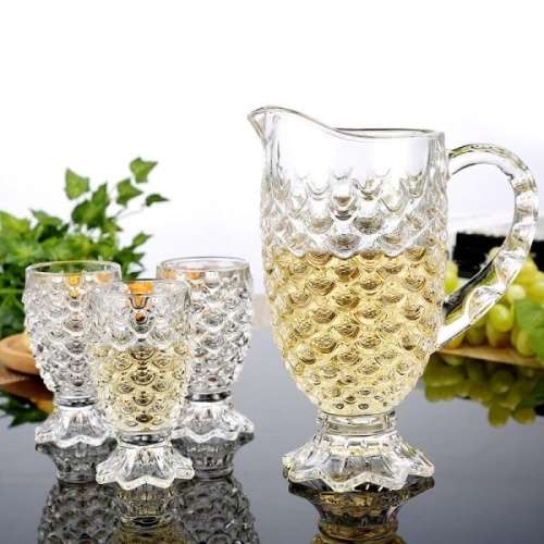 Brand New 7 Piece Scaled Glass Water Set - LOCAL STOCK