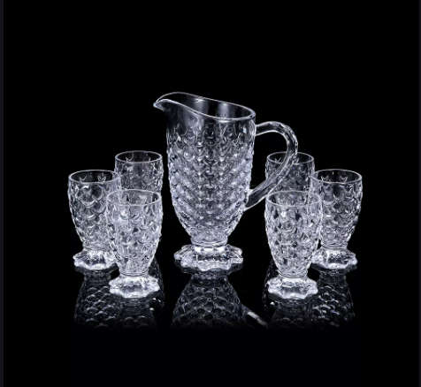 Brand New 7 Piece Scaled Glass Water Set - LOCAL STOCK