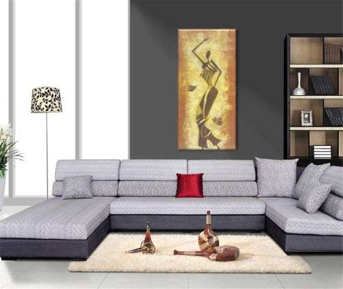 Brand New Wall Art African Oil Painting on Canvas (40 x 80cm) - Ready To Ship Items