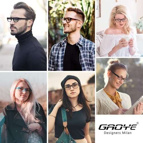New GAOYE Blue Light Blocking Unisex Computer Reading Glass (00 x) - 1 Piece - Ready To Ship Items