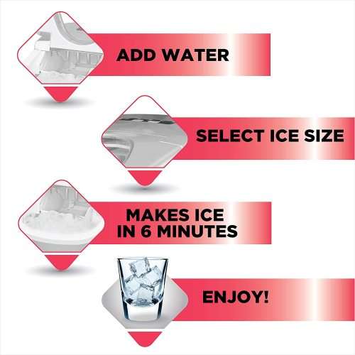 Freestanding Elegant Portable Ice Maker Machine