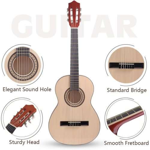Brand New Elegant 36 Inch 3/4 Size Classical Acoustic Guitar