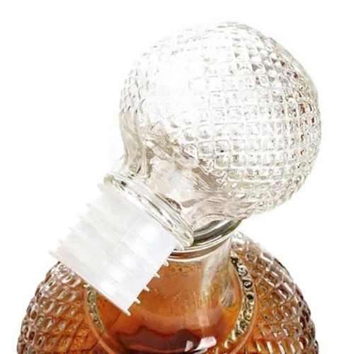 Rond Clear Glass Decanter Bottle Carafe Combo Set