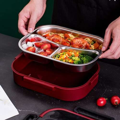 1000ml Portable Stainless Steel Lunch Box