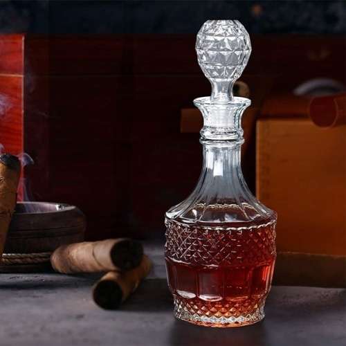 Vintage Design 500ml Whiskey Glass Decanter Carafe