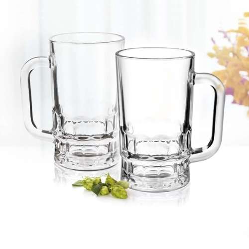 Trending 4 Piece Clear Glass Mug Set