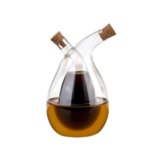 2 in 1 Borosilicate Glass Oil and Vinegar Dispenser