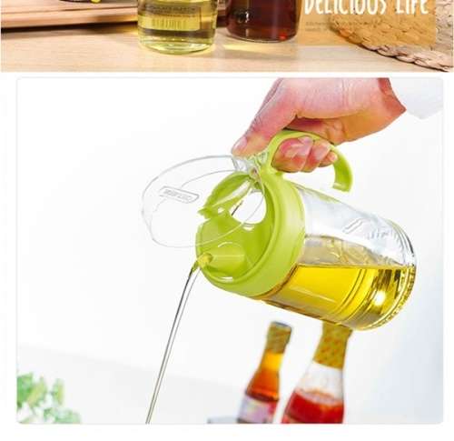 500ml Thickened Glass Oil and Vinegar Dispenser Oil Jug Container