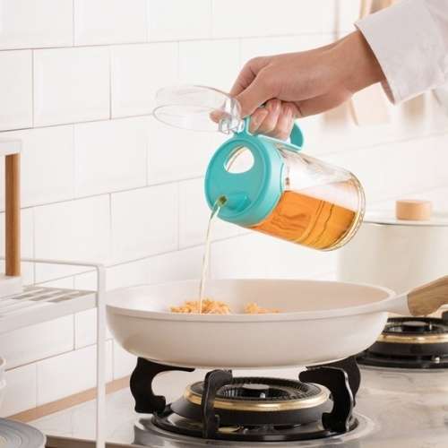 500ml Thickened Glass Oil and Vinegar Dispenser Oil Jug Container
