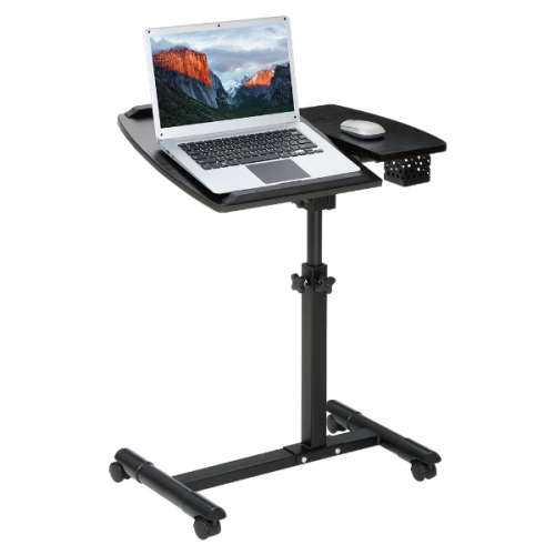 Brand-New Multipurpose Foldable Rolling Desk Overbed Standing Laptop Table