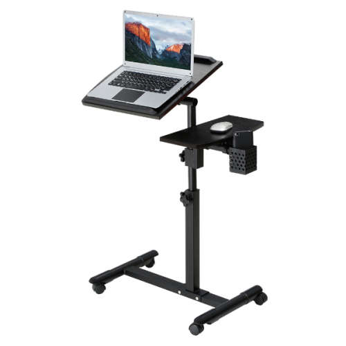 Brand-New Multipurpose Foldable Rolling Desk Overbed Standing Laptop Table