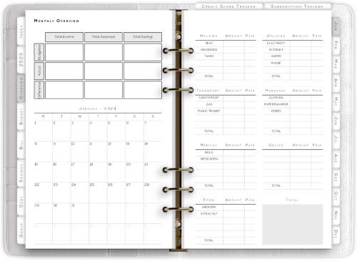 2024 Finance Digital Planner - 76 Pages - Hyperlinked Tabs - Goodnotes