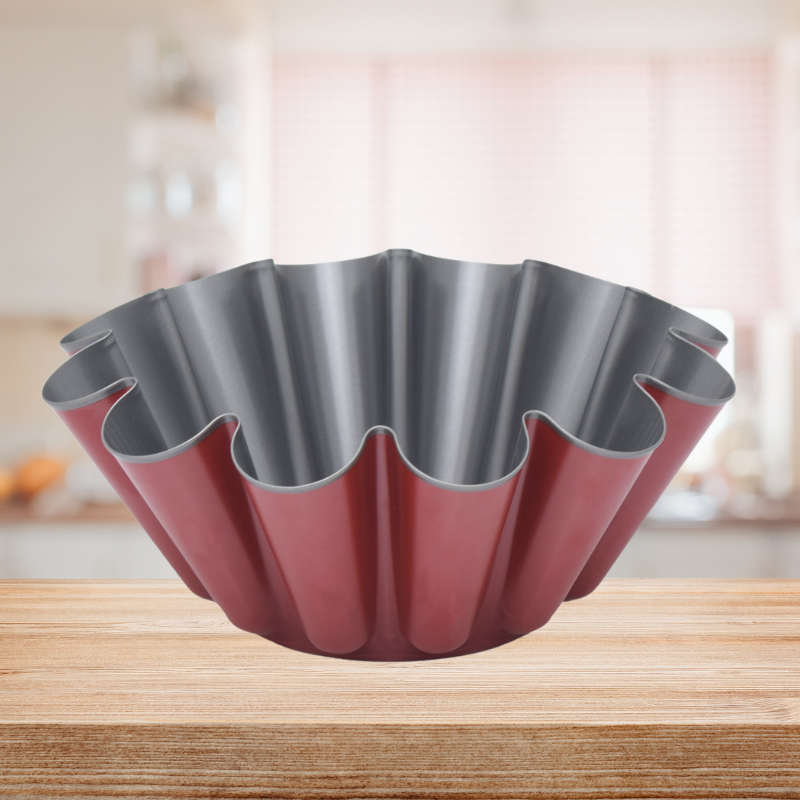 Red Alloy Steel 15x6cm Cake Mould