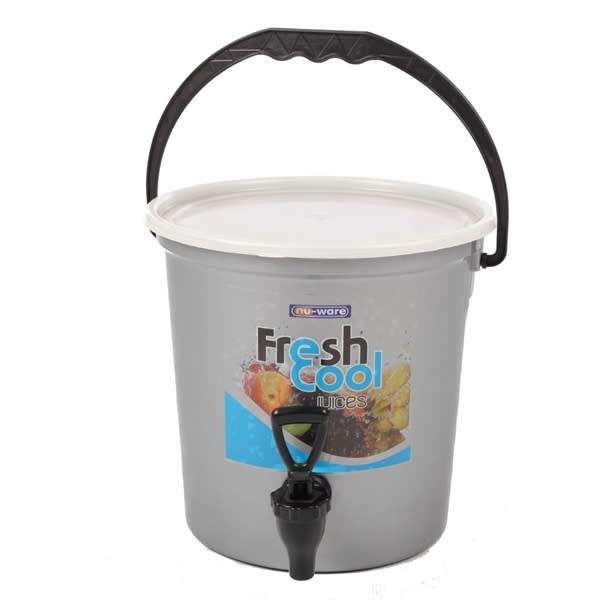 Juice Water Dispenser Bucket with Tap & Lid - 10L