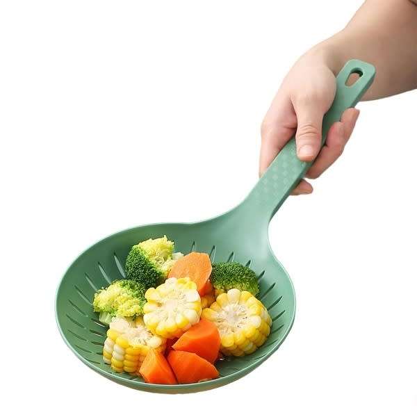 Durable Plastic Colander Food Sieve Filter Strainer with Sturdy Handle (Random Colour)