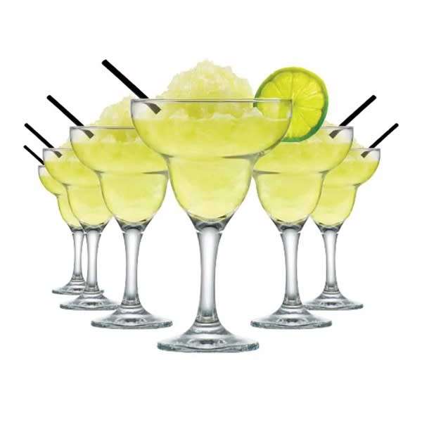 6 Piece 360ml Margarita Cocktail Glass Set