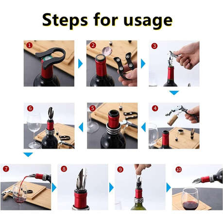 4-Piece Wine Accessories Set