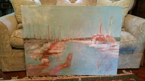 Haley Wright, Oil on Canvas, Durban Esplanade