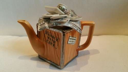 A  Portmeirion Novelty  "Tea Chest"
