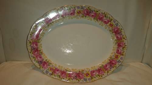 A Large Oval Royal Albert Platter "Serena"  38cm