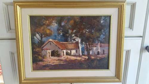 A Pair of Anton Benzon, Oil painting Cape Cottage