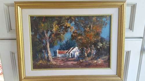 A Pair of Anton Benzon, Oil painting Cape Cottage