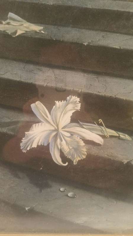 A Small Framed Tretchikoff Print: Lost Orchid